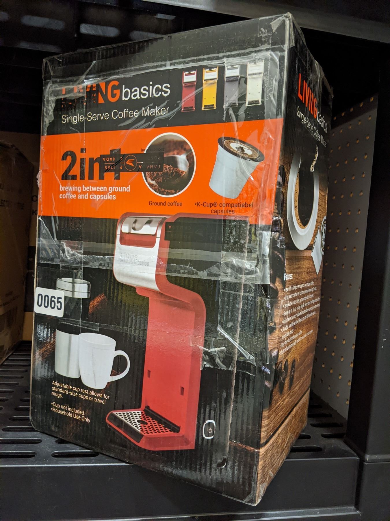 Living Basics NEW single serve coffee maker