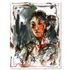 Image 1 : Marta Wiley, Original Mixed Media Painting on Canvas, Hand Signed and Thumbprinted with Letter of Au
