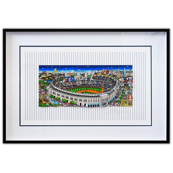 Charles Fazzino- 3D Construction Silkscreen Serigraph "Pinstripe Pride"