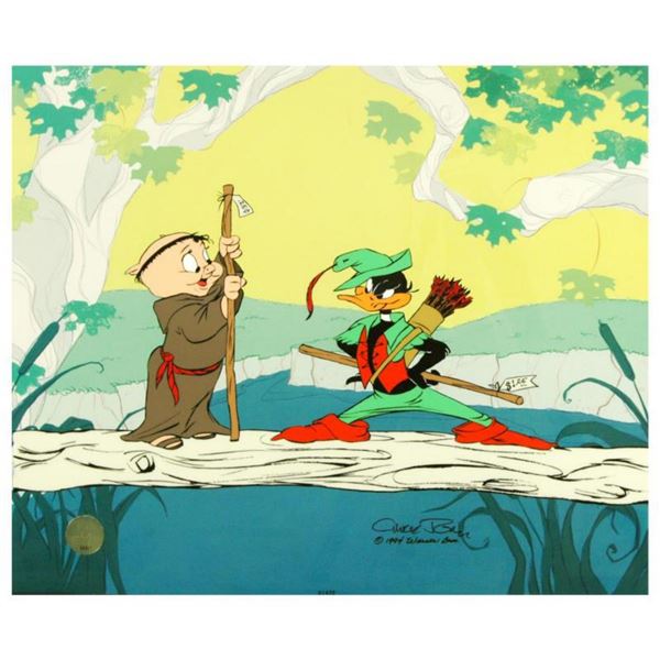 "Buck and a Quarter Staff" by Chuck Jones (1912-2002). Limited Edition Animation Cel with Hand Paint