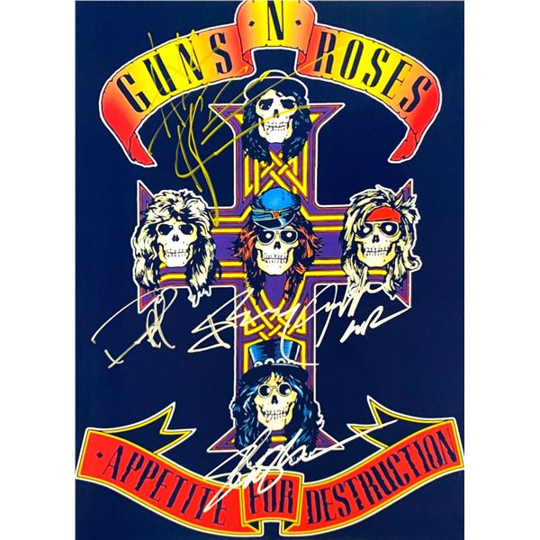 Autograph Signed Metallica Photo