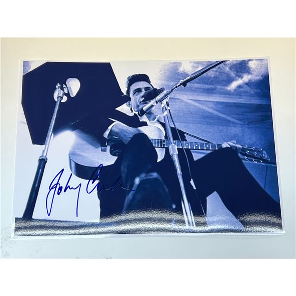 Autograph Signed Johnny Cash Photo