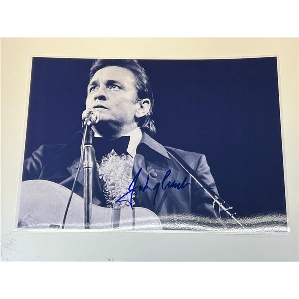 Autograph Signed Johnny Cash Photo