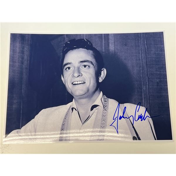 Autograph Signed Johnny Cash Photo