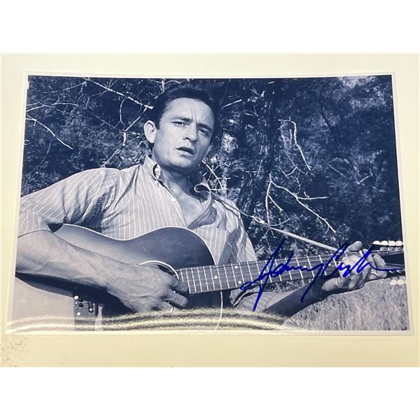 Autograph Signed Johnny Cash Photo