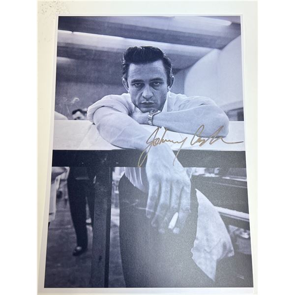 Autograph Signed Johnny Cash Photo