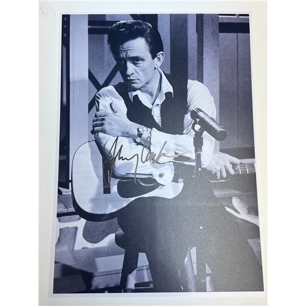 Autograph Signed Johnny Cash Photo