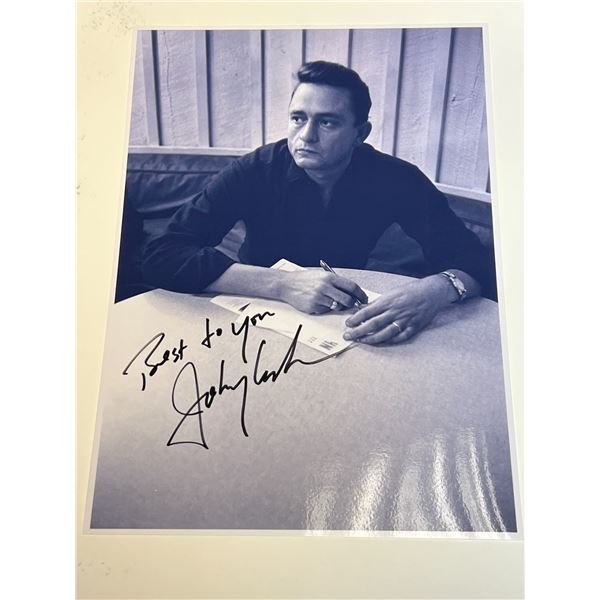 Autograph Signed Johnny Cash Photo