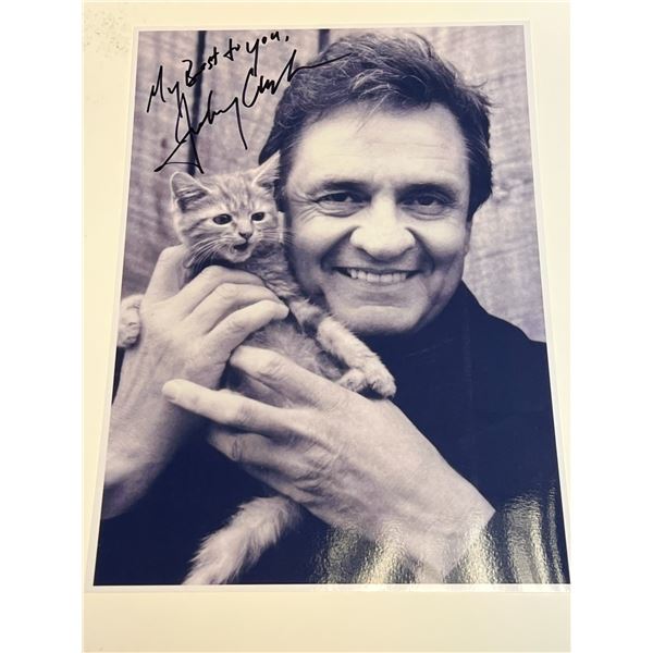 Autograph Signed Johnny Cash Photo