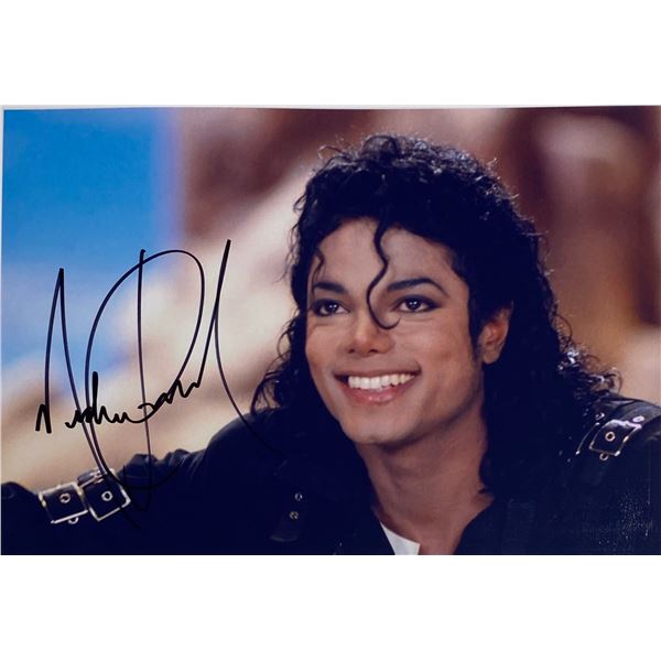 Autograph Signed Michael Jackson Photo