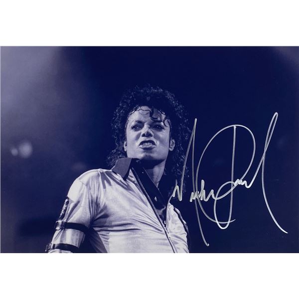 Autograph Signed Michael Jackson Photo
