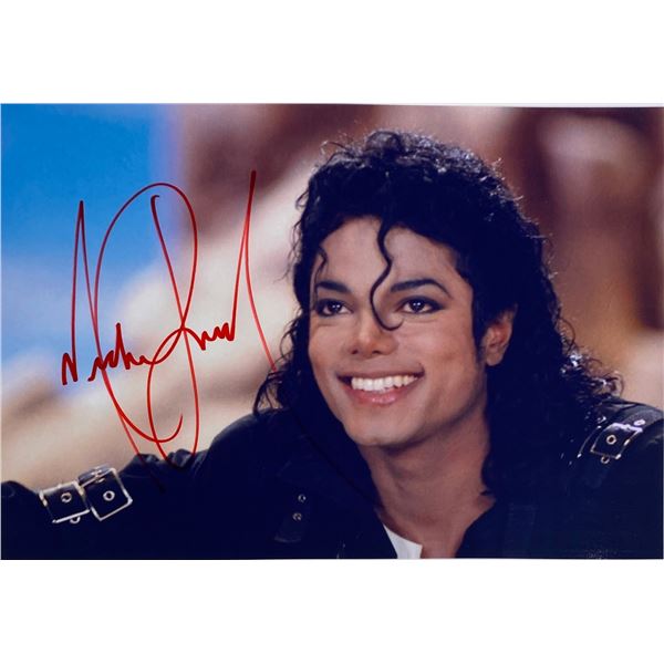 Autograph Signed Michael Jackson Photo