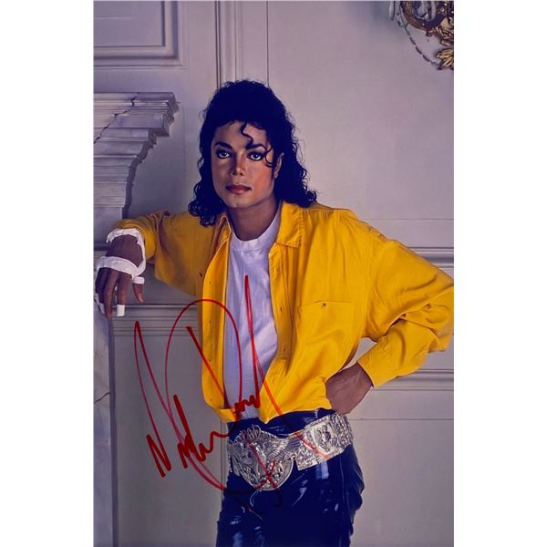 Autograph Signed Michael Jackson Photo