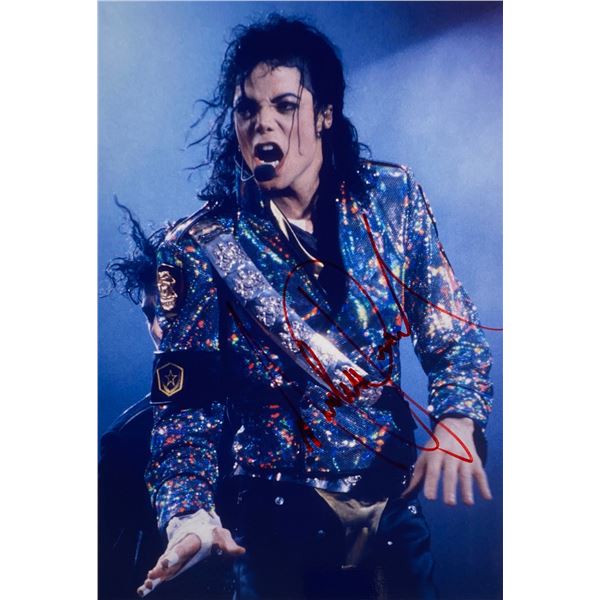 Autograph Signed Michael Jackson Photo