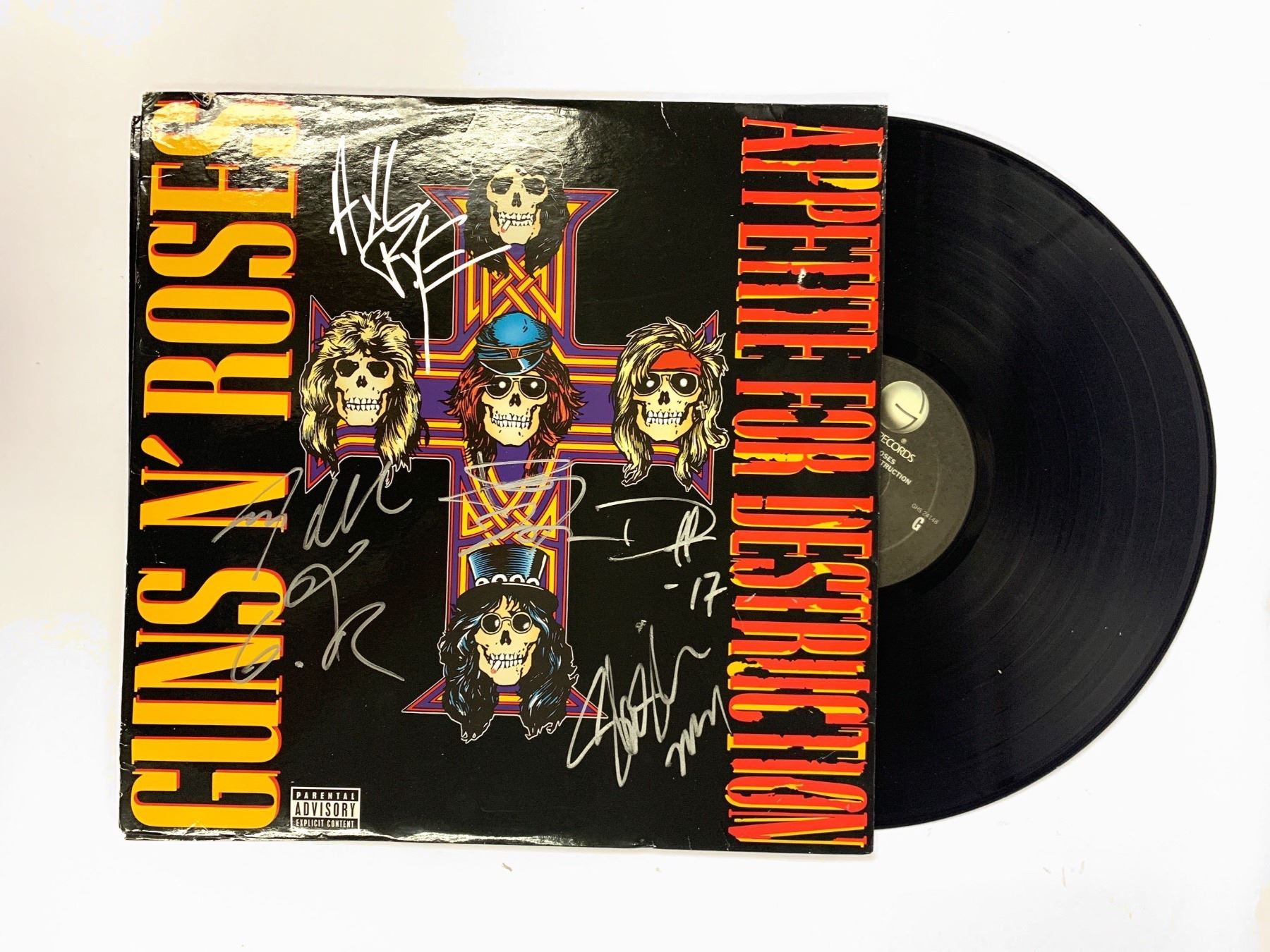 Autograph Signed Guns N Roses Vinyl