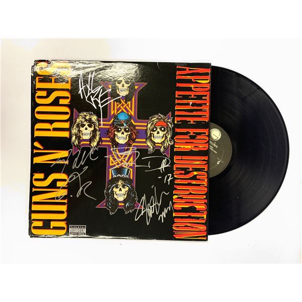 Autograph Signed Guns N Roses Vinyl