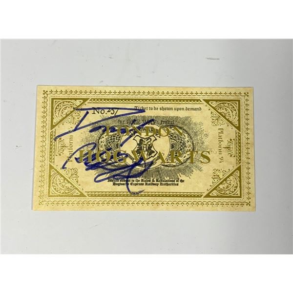 Autograph Signed Harry Potter Train Ticket