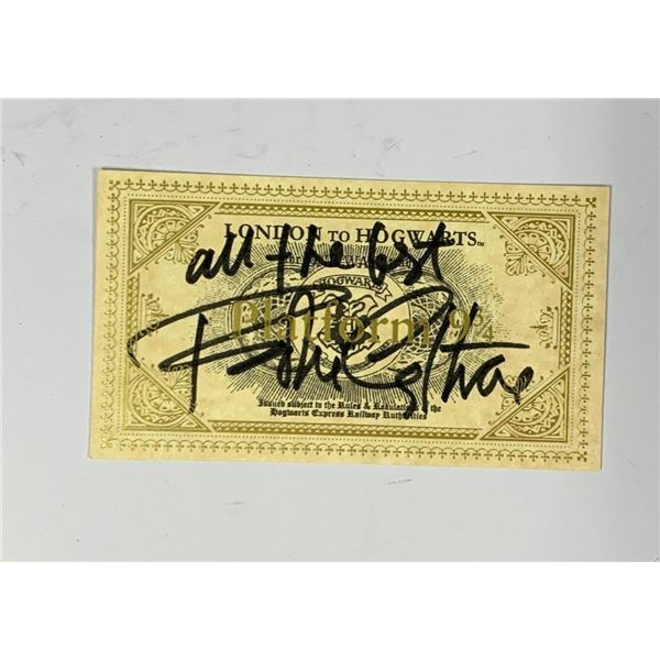 Autograph Signed Harry Potter Train Ticket