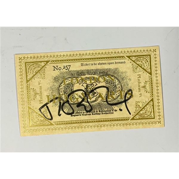 Autograph Signed Harry Potter Train Ticket