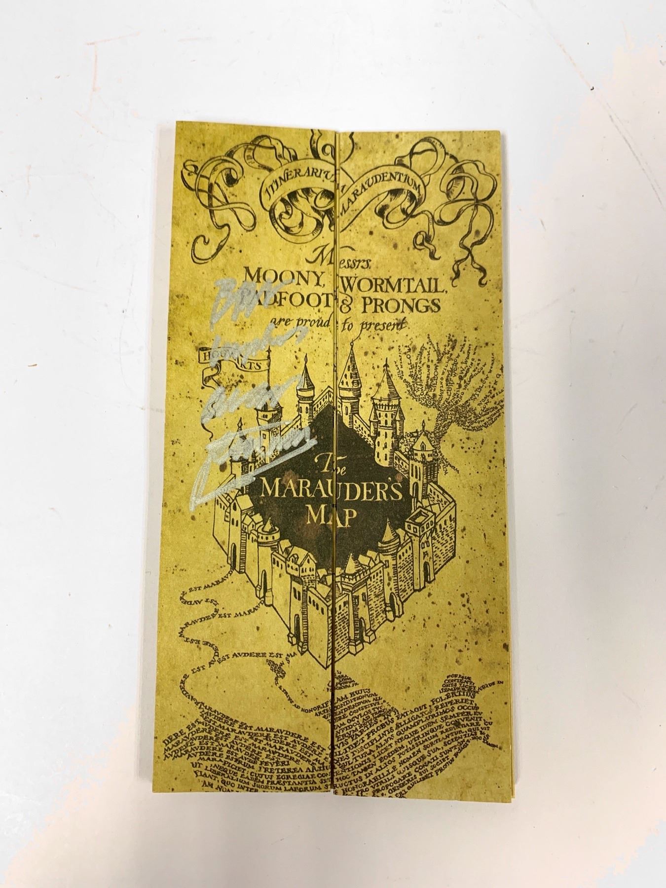 Autograph Signed Harry Potter Map