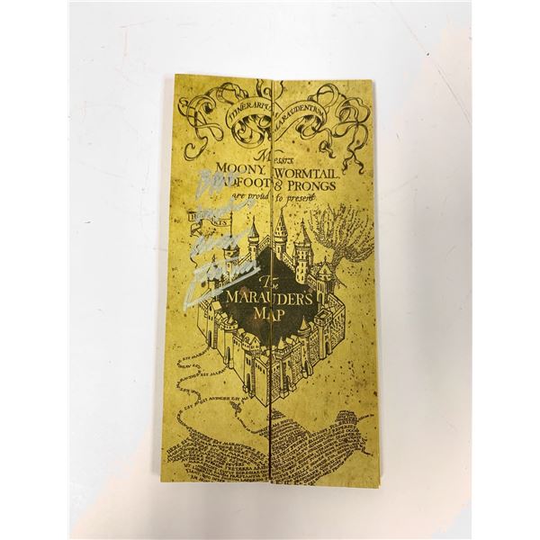 Autograph Signed Harry Potter Map