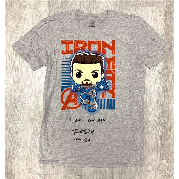 Autograph Signed Iron Man Tshirt