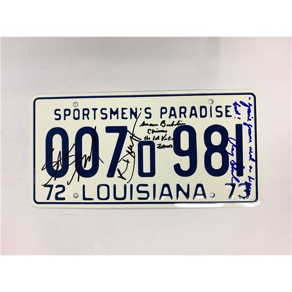 Autograph Signed Jaws Car Plate