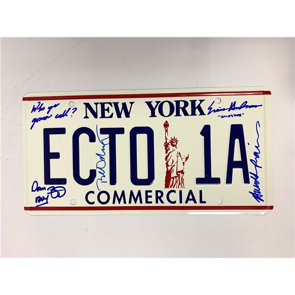 Autograph Signed Ghostbuster Car Plate