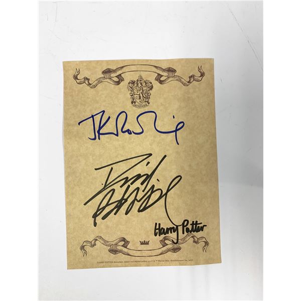 Autograph Signed Harry Potter Prints