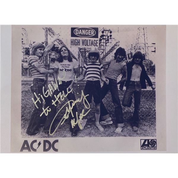 Autograph Signed ACDC Photo