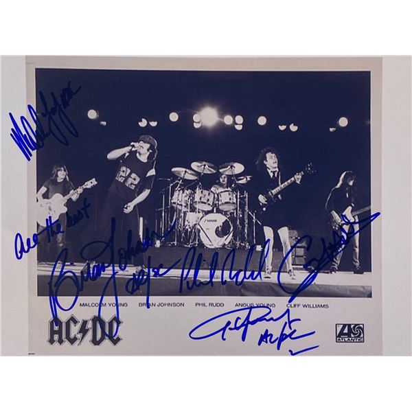 Autograph Signed ACDC Photo