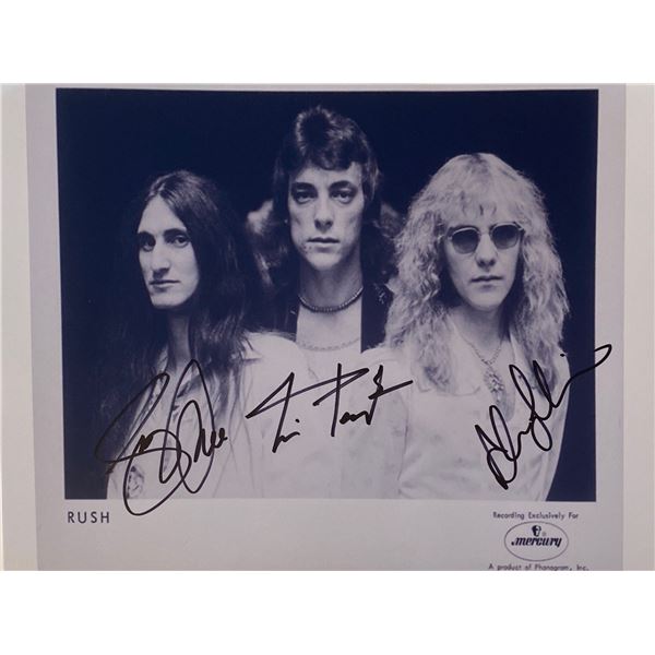 Autograph Signed Rush Photo