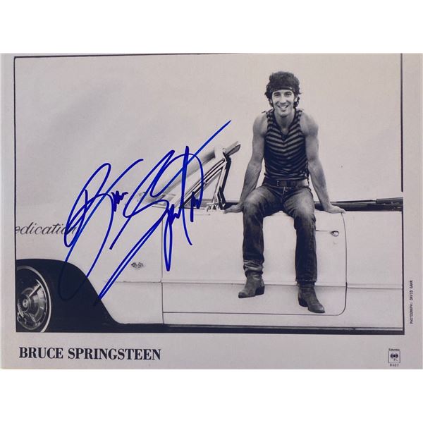 Autograph Signed Bruce Springsteen Photo
