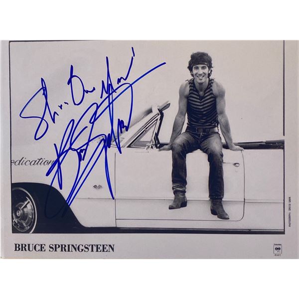 Autograph Signed Bruce Springsteen Photo