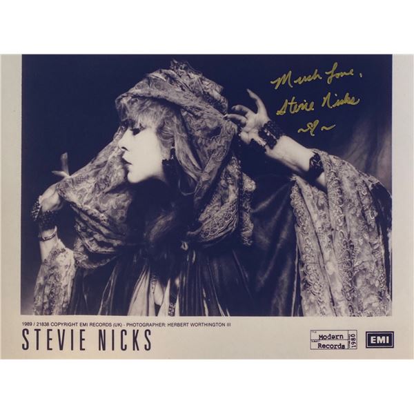 Autograph Signed Stevie Nicks Photo