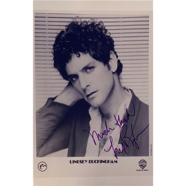 Autograph Signed Lindsey Buckingham Photo