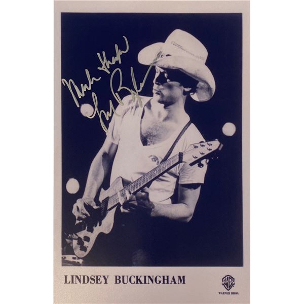 Autograph Signed Lindsey Buckingham Photo