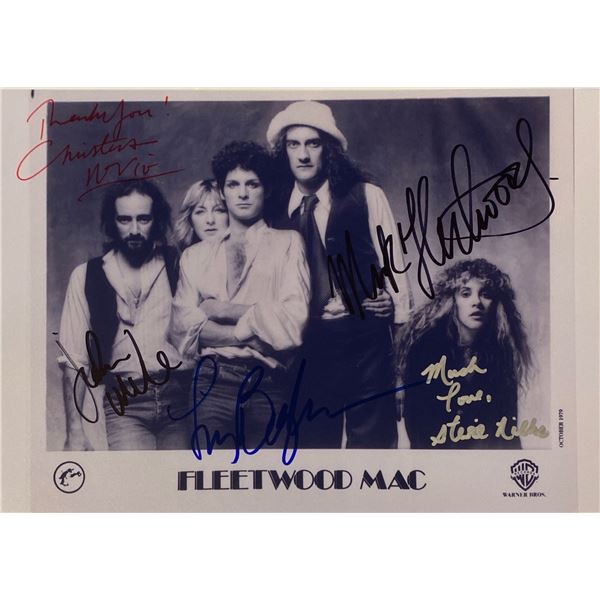 Autograph Signed Fleetwood Mac Photo