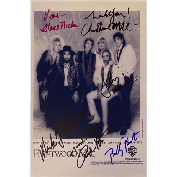 Autograph Signed Fleetwood Mac Photo