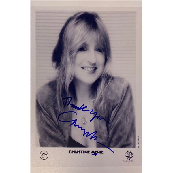Autograph Signed Christine McVie Photo