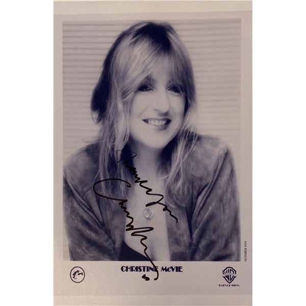 Autograph Signed Christine McVie Photo