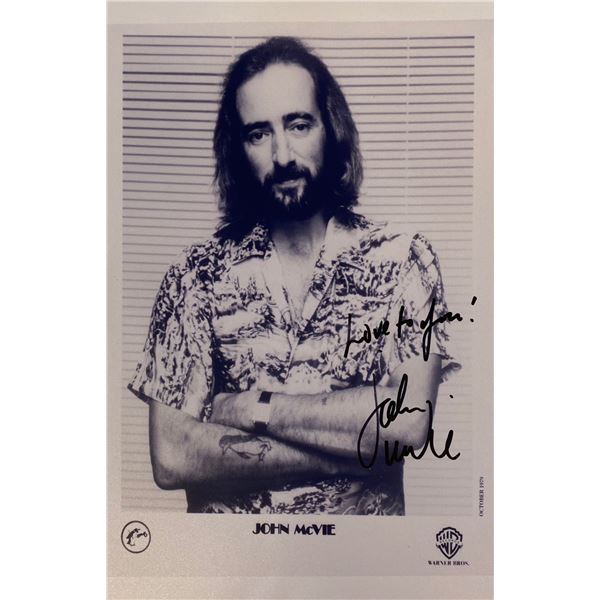 Autograph Signed John McVie Photo