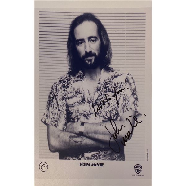 Autograph Signed John McVie Photo