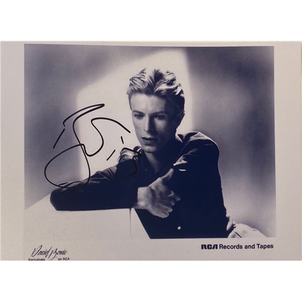 Autograph Signed David Bowie Photo