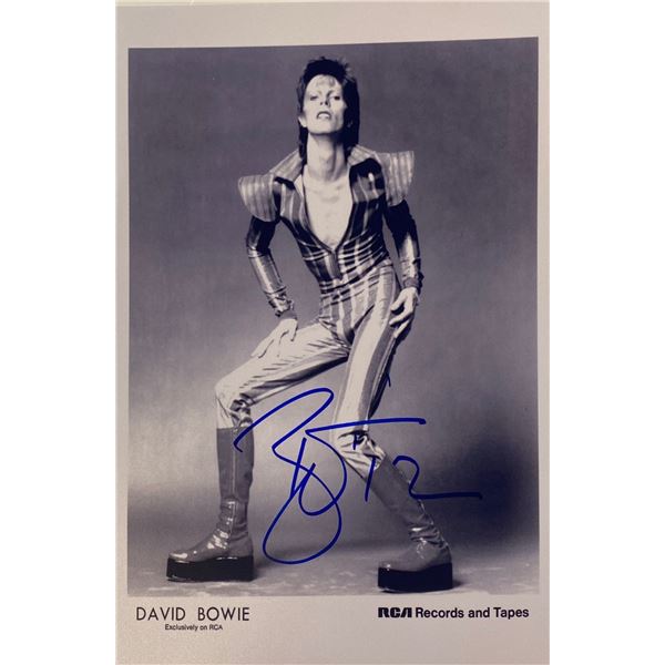 Autograph Signed David Bowie Photo