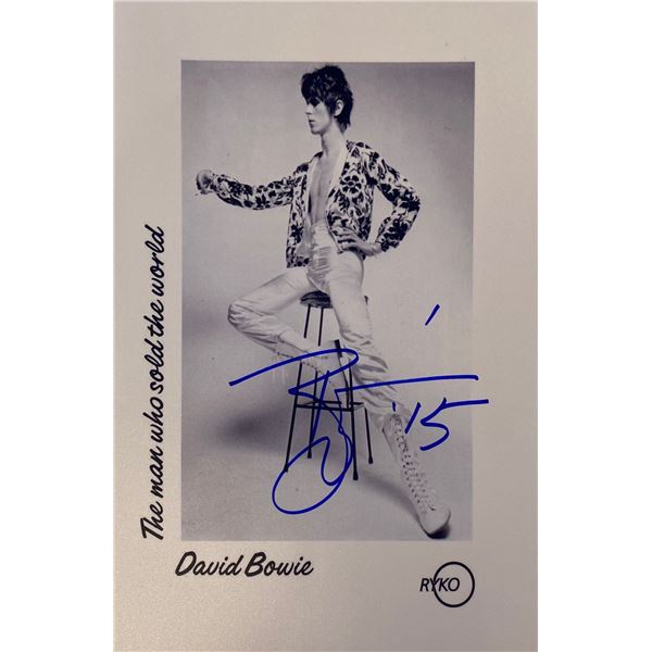 Autograph Signed David Bowie Photo