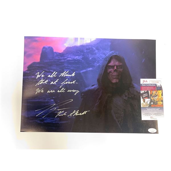 Signed Red Skull Photo JSA