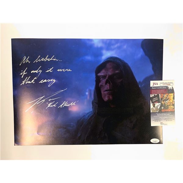 Signed Red Skull Photo JSA