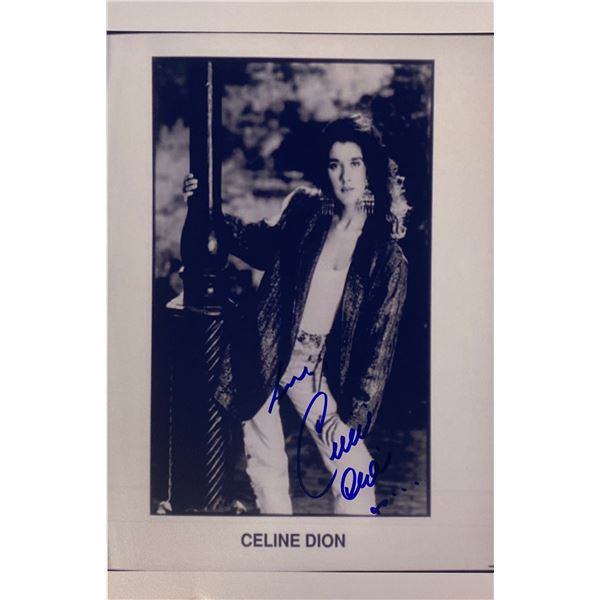 Autograph Signed Celine Dion Photo