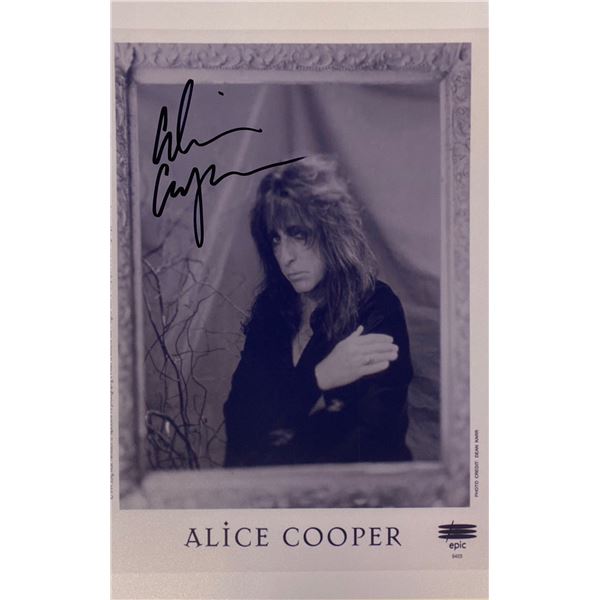 Autograph Signed Alice Cooper Photo